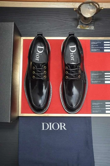 Dior Derby Shoes Black Patent Leather Lace-Up Dior Derby Shoes Black Patent Leather Lace-Up