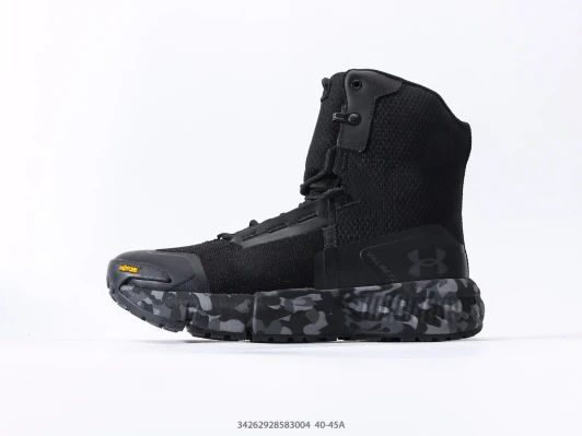 Under Armour Black Tactical Boots Camouflage Sole DZ4847-111