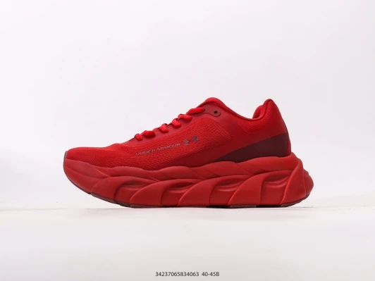 Under Armour Running Shoes Red Synthetic Distinctive Sole
