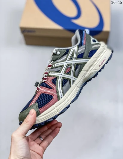 Asics Gel-Kahana 8 Trail Running Shoes Blue Pink Green