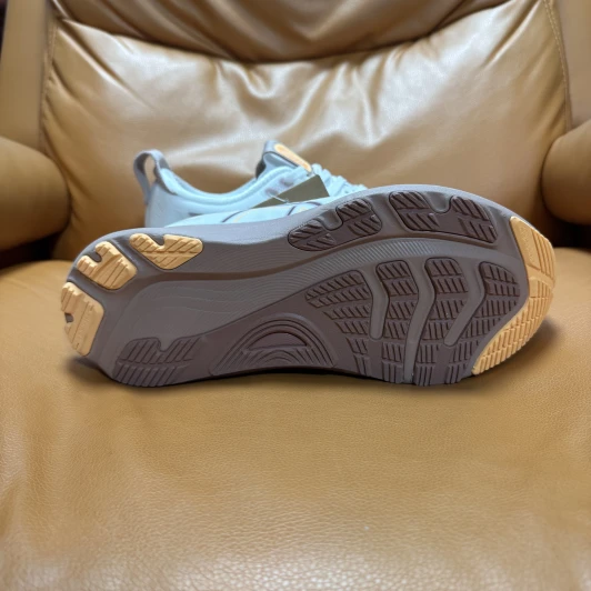 Asics Athletic Shoes Light Grey Mesh Rubber Sole