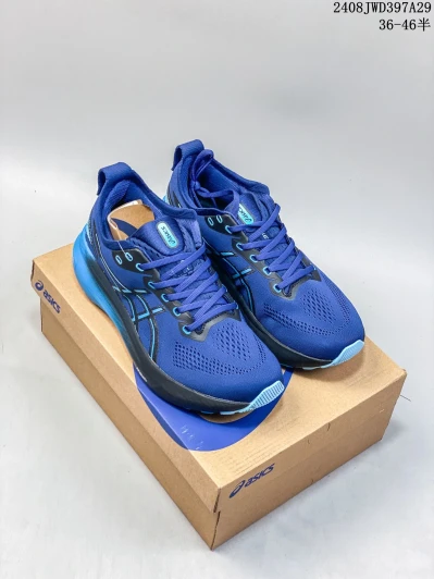 Asics Running Shoes Blue Mesh Lace-Up Athletic Sneakers 1011B867-401 Asics Running Shoes Blue Mesh Lace-Up Athletic Sneakers 1011B867-401
