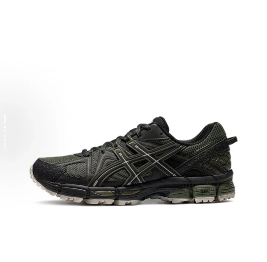 Asics Gel-Kahana 8 Trail Running Shoes Black Green Mesh