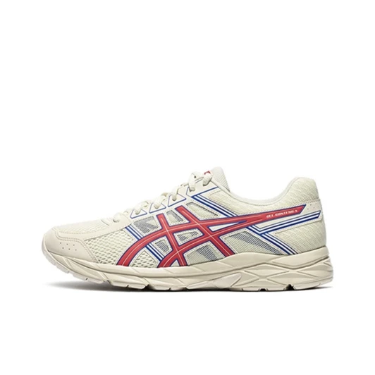 Asics Gel-Contend 5 Cream Red Blue Athletic Shoes