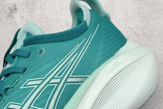 Asics Running Shoes Teal Mesh PureGEL Cushioning 1012B753-400
