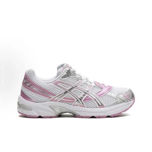 Asics Women's Sneakers White Pink Silver Mesh