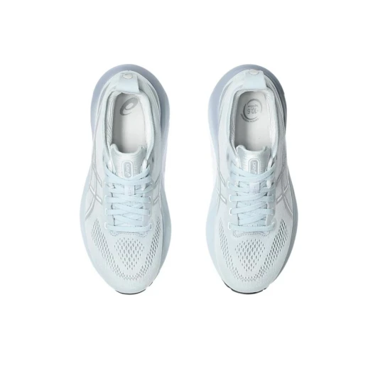 Asics Running Shoes Light Blue Mesh Lace-Up