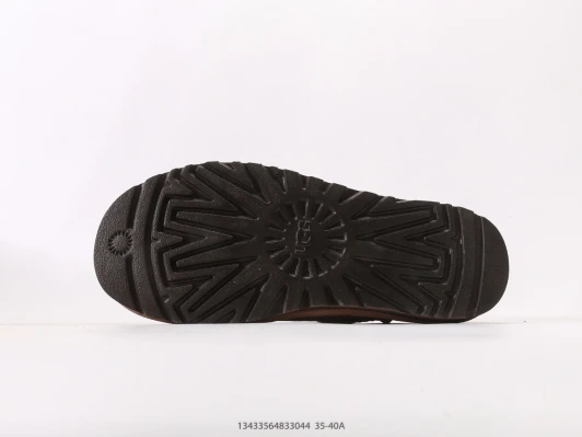 UGG Slipper Boot Suede Sheepskin Lined Chestnut