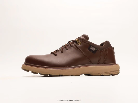 CAT Casual Shoes Brown Leather Lace-Up FZ3055-003