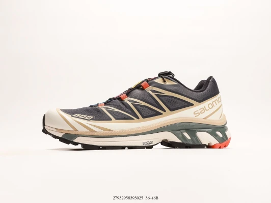 Salomon Trail Running Shoes Grey Mesh Speed Lacing