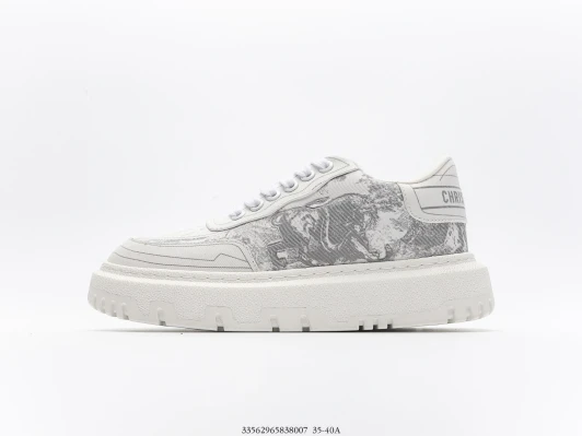 Dior Sneakers White Graphic Print Chunky Sole