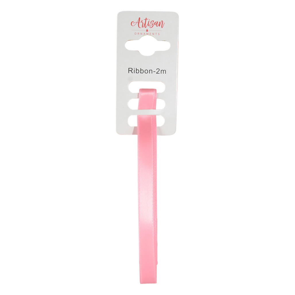 Pink Christmas Tree Ribbon for Hanging Baubles Artisan Ornaments