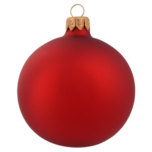 Red Plain - Personalised Christmas Bauble - 8cm