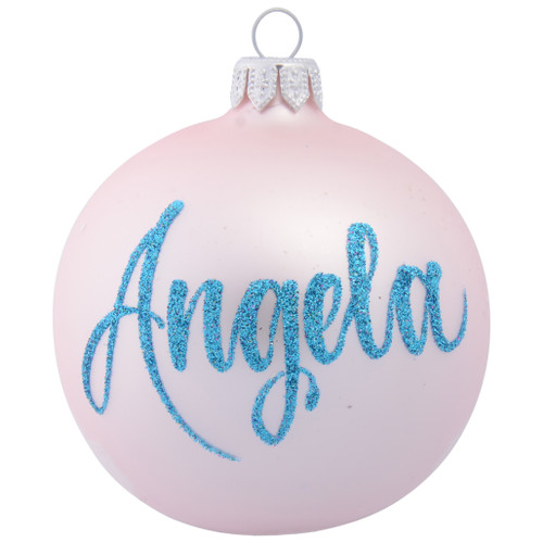 baby angels building snowman christmas bauble