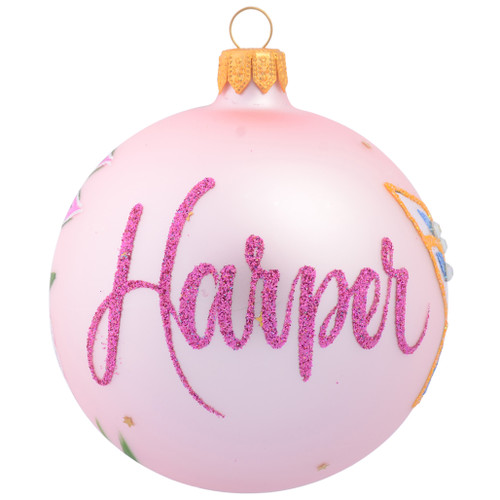 christmas bauble butterfly with flowers