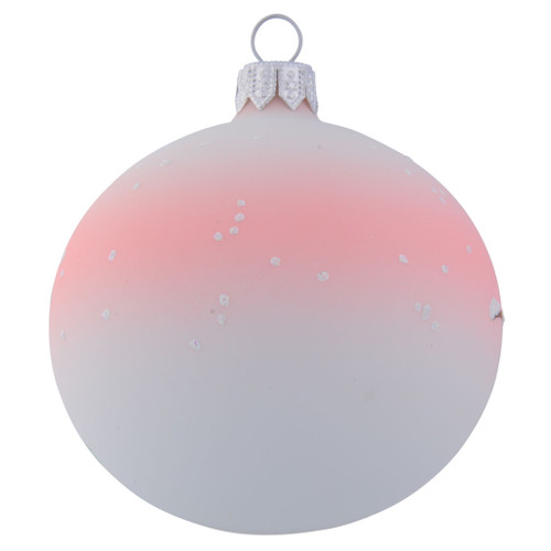 Angel Floating on Cloud Personalised Christmas Bauble - Baby Pink - 8cm back