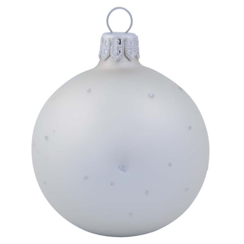 silver personalised christmas bauble with star