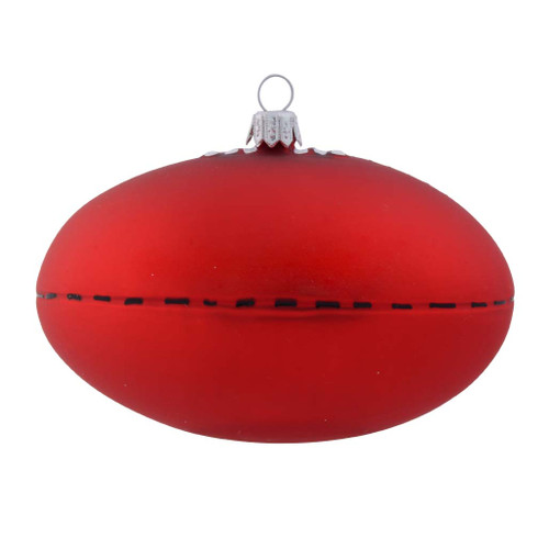 Footy Ball with Kangaroo Logo Personalised Christmas Bauble  plain
