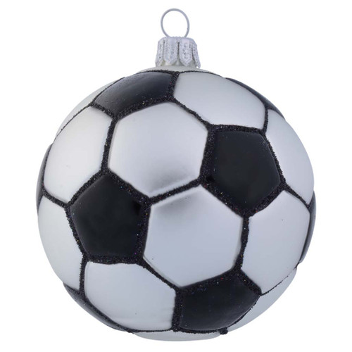 Soccer Ball Personalised Christmas Bauble 8cm with name
