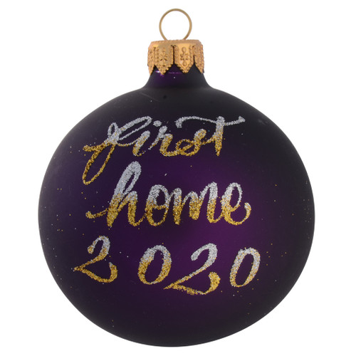 purple christmas bauble