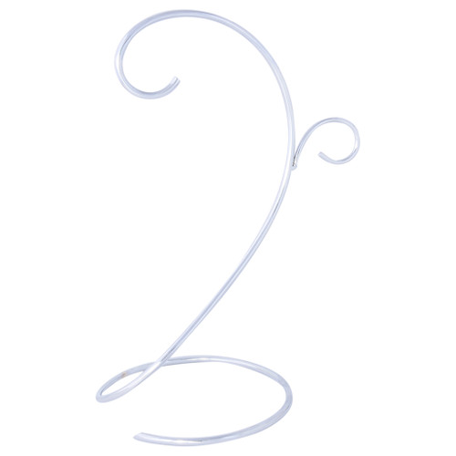silver bauble display stand