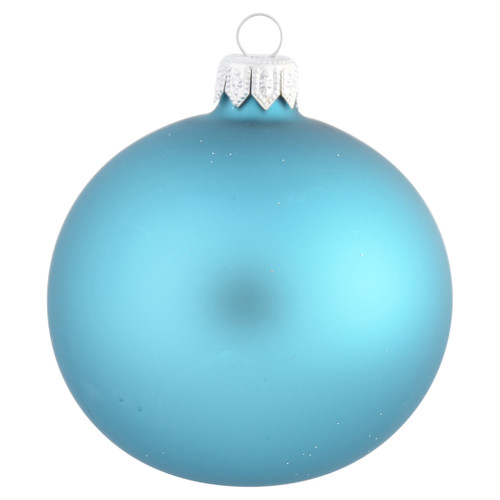 Teal Plain - Personalised Christmas Bauble - 8cm