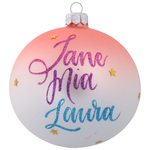Baby Pink Pony Personalised Christmas Bauble - 10cm