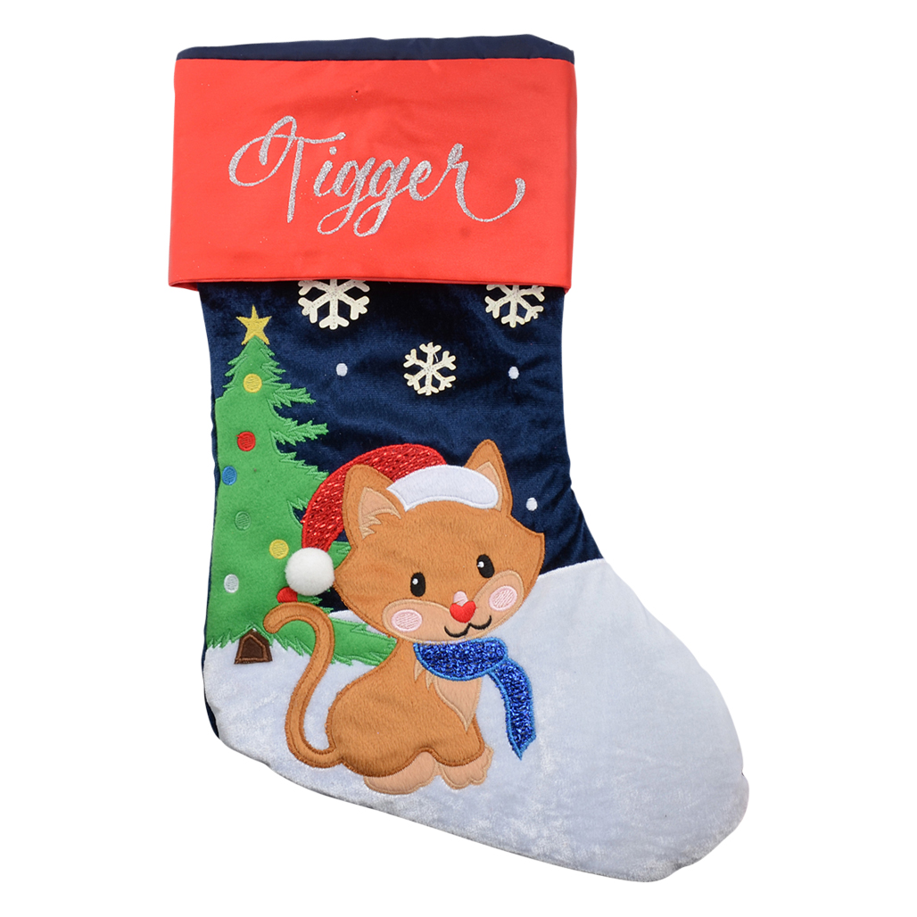 Santa Hat Personalised Christmas Stocking