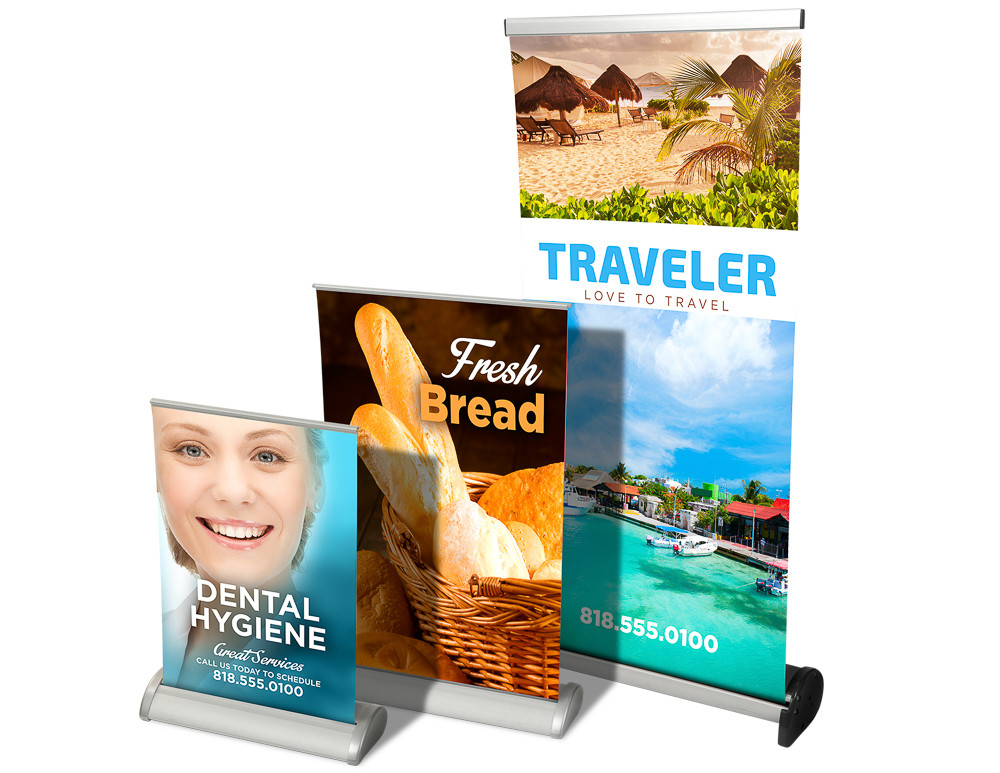 Table Top Retractable Banner Stands