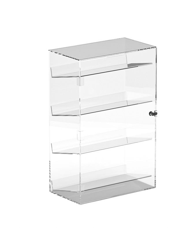 Locking Showcase-4 Sloped Shelf