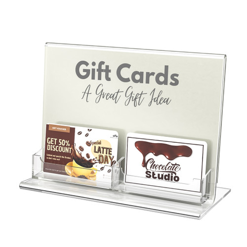 Retail Gift Card Stand-2L Card Pockets Retail Gift Card Stand-2L Card Pockets