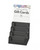 Gift card holders with four tiered black card pockets and sign.