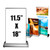 Tabletop Retractable 11.5"Wide x18"High