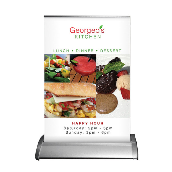 Tabletop Retractable 8.5"Wide x 12"High