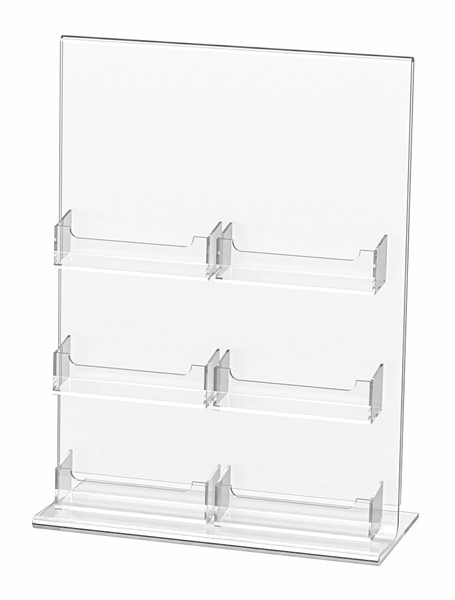 Acrylic Gift Card Stand-6 Card Pockets Acrylic Gift Card Stand-6 Card Pockets