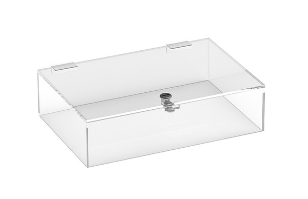 Portable acrylic flat display case