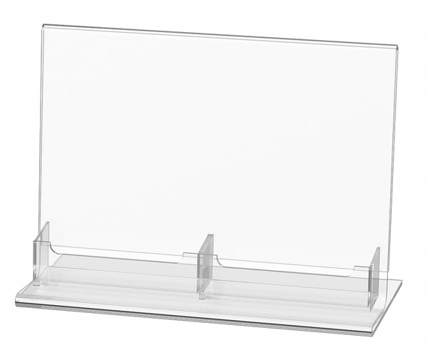 Acrylic Gift Card Stand-2 H Card Pockets Acrylic Gift Card Stand-2 H Card Pockets