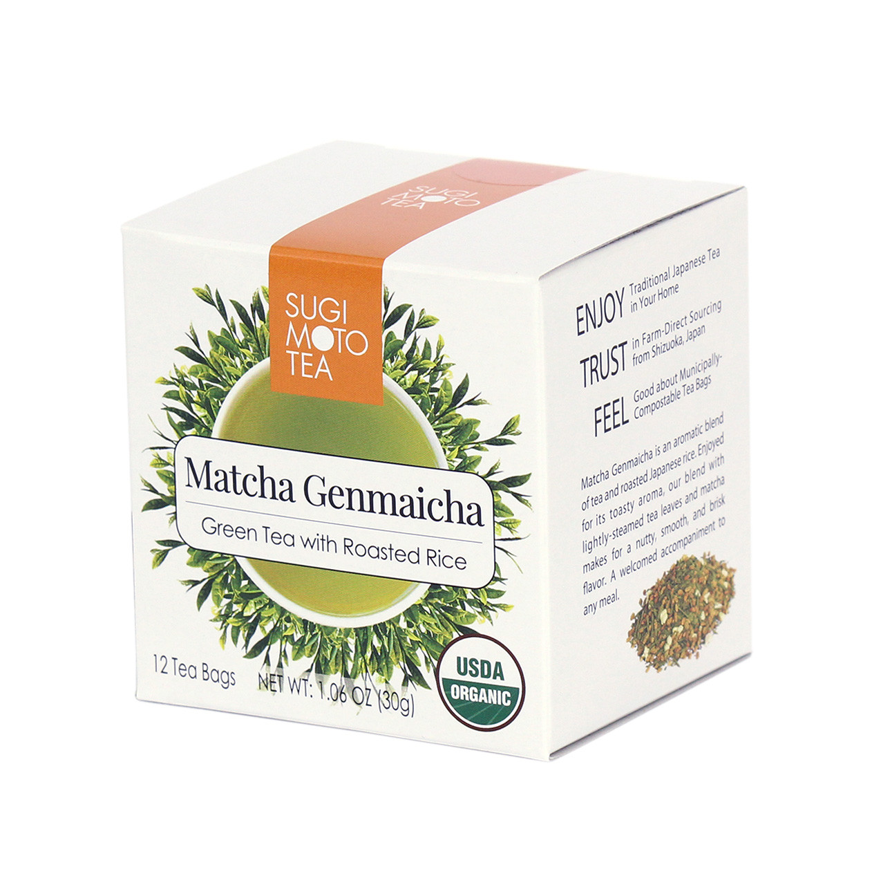 YAMASAN Genmaicha Green Tea w/ Matcha, Low Caffeine Japanese Roasted Brown  Rice Tea, 3g×60 Tea Bags - Walmart.com