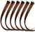6 piece clip in human hair highlight set