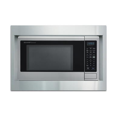 Sharp 27" Built-in Trim Kit (RK56S27) on SMC2242DS Microwave. 

*Microwave not included