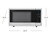 1.8 cu. ft. Sharp Stainless Steel Countertop Microwave (SMC1842CS)- product dimensions