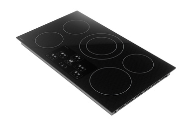 36-Inch Black Cooktop (SDH3652DB) – left angle view