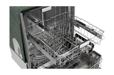 Sharp 24" Slide-In Stainless Steel Pocket Dishwasher (SDW6747GS) - Interior Adjustable Middle Rack