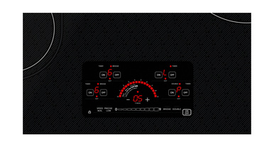 30-inch Drop-In Radiant Cooktop with Side Accessories (SCR3042FB) - control panel view