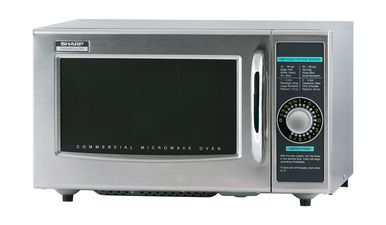 Medium-Duty Commercial Microwave Oven with 1000 Watts (R21LCFS) – left angle view