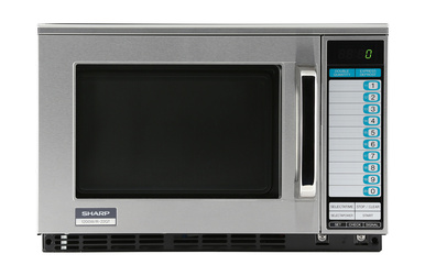 Sharp R22GTF Heavy-Duty Commercial Microwave Oven with 1200 Watts