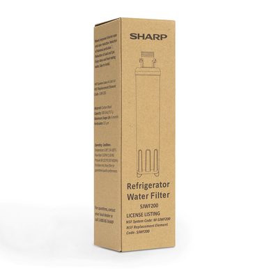 Box for Replacement Water Filter for Sharp SJG2254FS Refrigerator (SJWF200) - right angle view