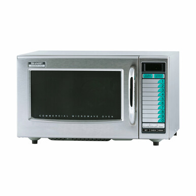 Medium Duty Commercial Microwave Oven with 1000 Watts (R21LVF) – left angle view