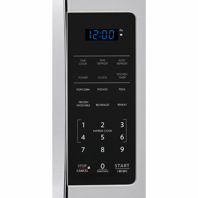 0.9 cu. ft. 900W Sharp Stainless Steel Carousel Countertop Microwave (SMC0912BS) – control panel