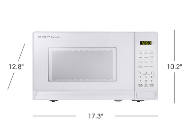 0.7 cu. ft. Sharp White Countertop Microwave (SMC0710BW) product dimensions